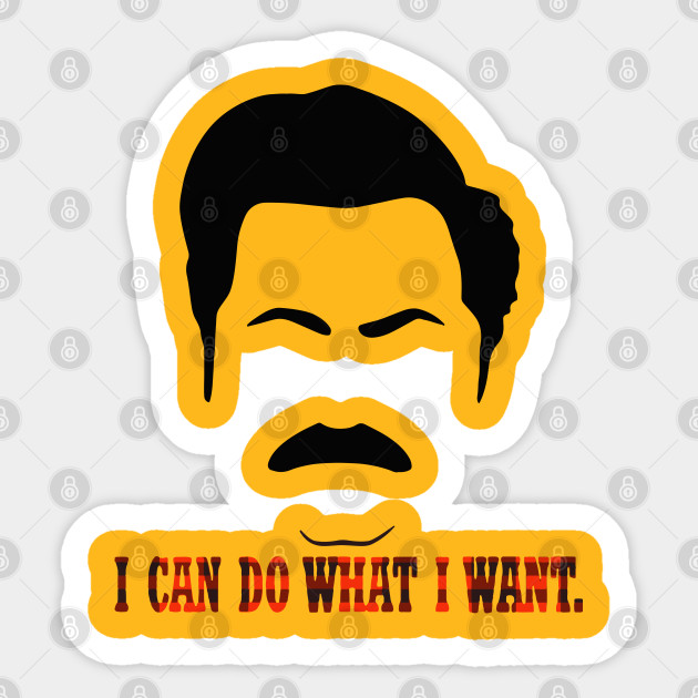 Ron Swanson Ron Swanson Sticker Teepublic