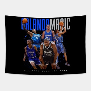 Orlando Magic All Time Starting Five Tapestry