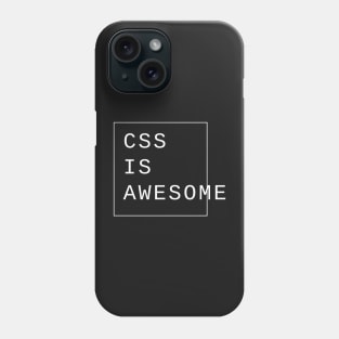 css is awesome webdesign Phone Case