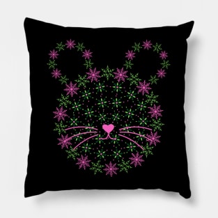 Cat snowflakes Pillow