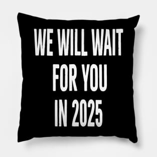 we will wait for you in 2025 Pillow