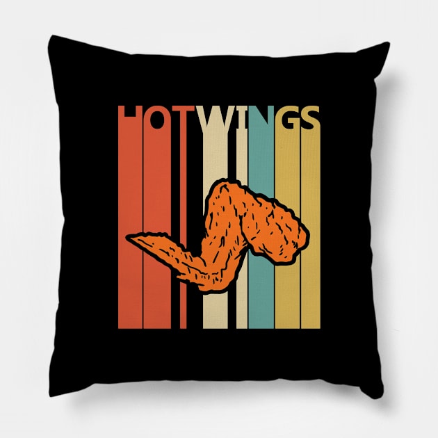 Vintage Hot Wings Pillow by GWENT