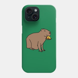 Pizza Slice Capybara Phone Case
