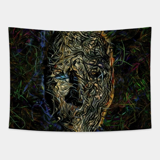 Dark Face Tapestry by rolffimages