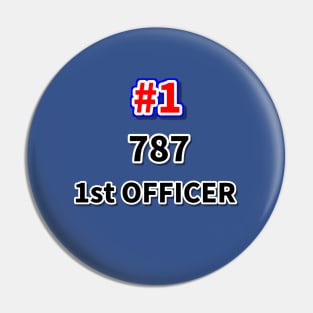 number one first officer 787 Pin