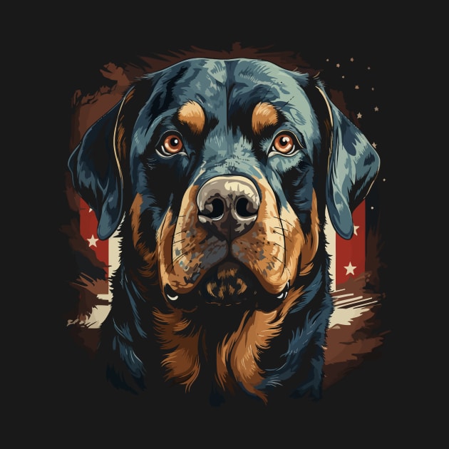 Patriotic Rottweiler by JH Mart