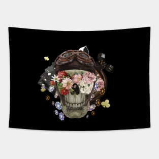 Skull Poker Tapestry