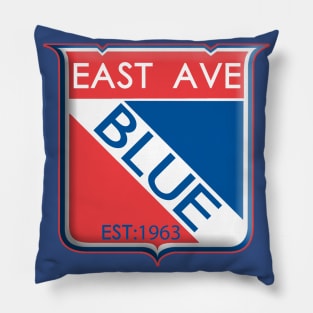 East Ave Blue Pillow