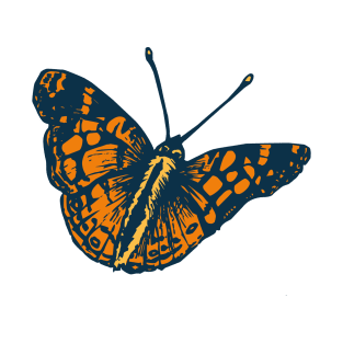 Vector monarch butterfly illustration T-Shirt