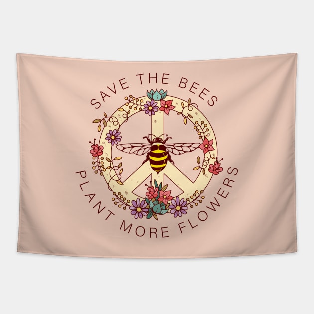 Save the Bees Tapestry by Crisp Decisions