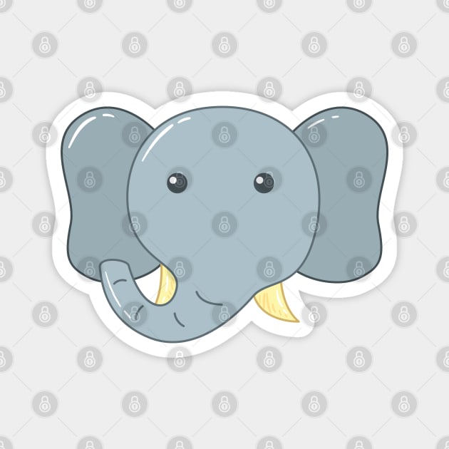 baby elephant Magnet by graphicganga