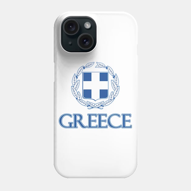 Greece  - Coat of Arms Design Phone Case by Naves
