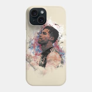 pop art painting of ronaldo Phone Case