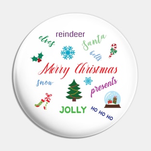 Fun Christmas Word Cloud Pin