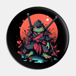 samurai frog Pin