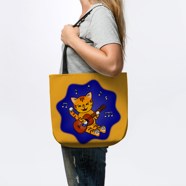 Discover Guitar Cat - Guitar Cat - Tote