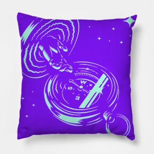 Choose Your Path Compass Pillow