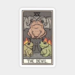 The Devil Toad Tarot Card Magnet