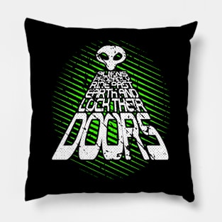 Alien Ufo Area 51 Pillow