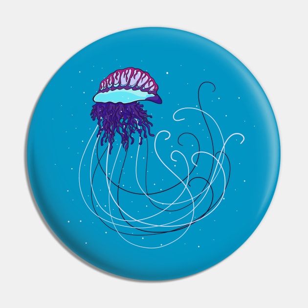 Portuguese Man o War Pin by Inklings of Grace