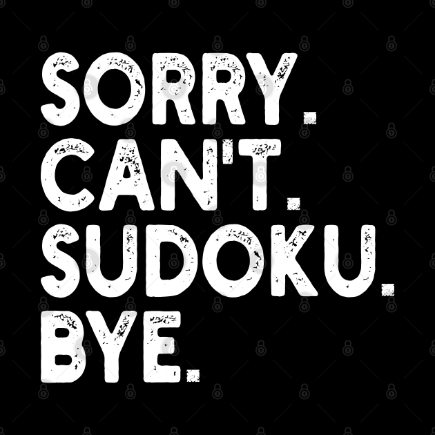 sorry can't sudoku bye by mdr design