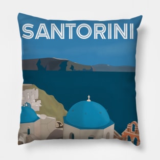 Santorini Greek Islands Pillow