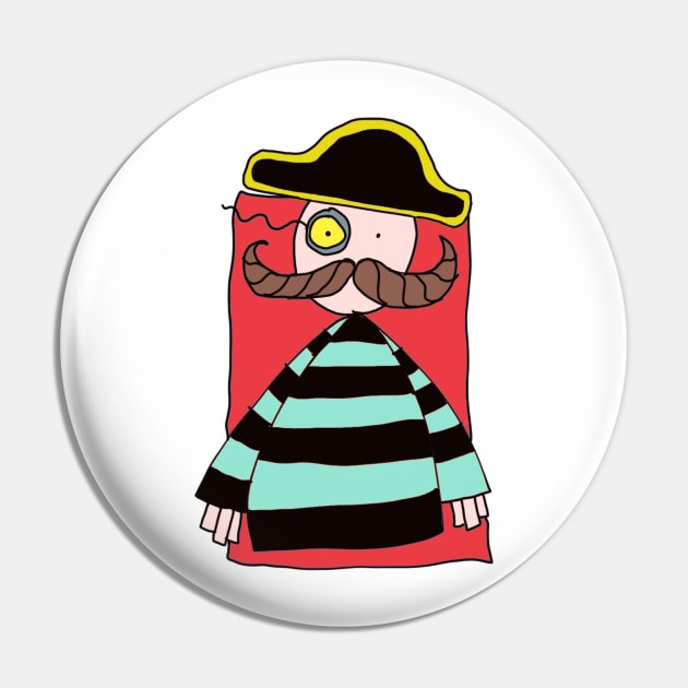 Pirate Pin by Jonesyinc