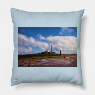 St Mary's Island (with Swirl Effect) Pillow