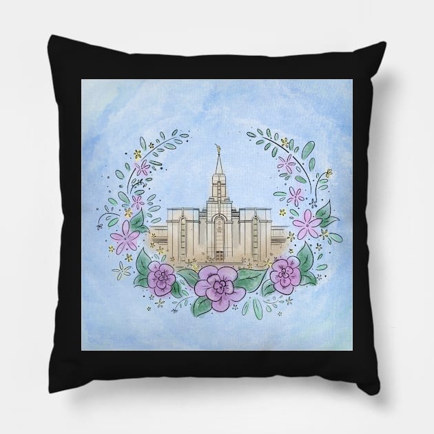 Bountiful Temple Pillow by trippyart