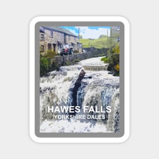 Hawes Falls, Yorkshire Dales. Travel poster Magnet