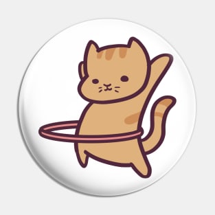 Cute Kitty Hula Hoop Pin