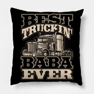 Best Truckin Baba Ever Trucker Driver Pillow