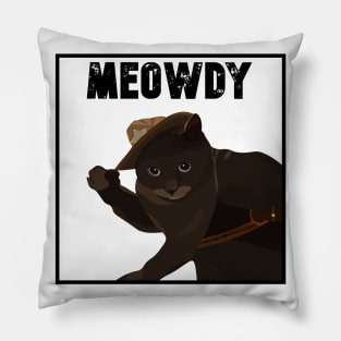 Meowdy Pillow