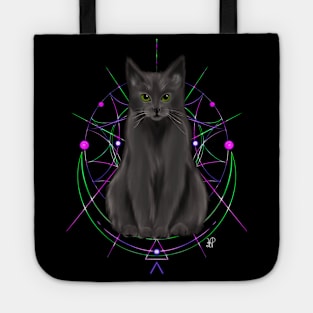 Psychedelic Cat Tote