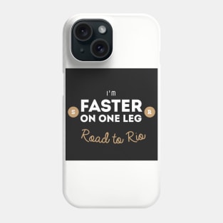 Faster on One Leg - Square Phone Case