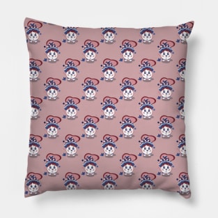 Cute Pink-Blue Mushrooms Pillow