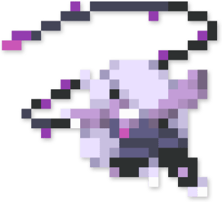 Amethyst low-res pixelart Magnet