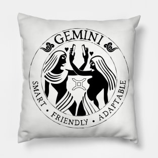 Gemini Zodiac Birthday Star Sign Zodiac Gift Pillow