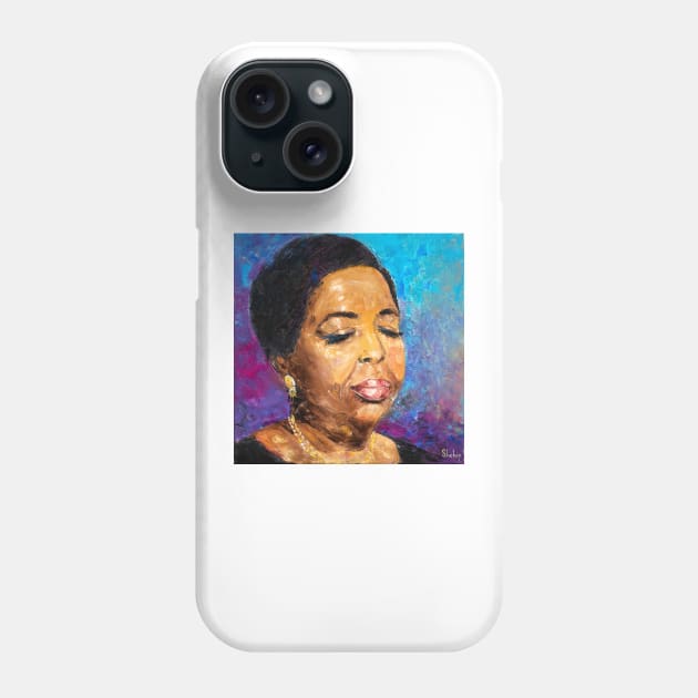 Eyes Shut, Heart Open: Cesaria Evora Phone Case by NataliaShchip