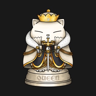 Chess Cat Queen T-Shirt