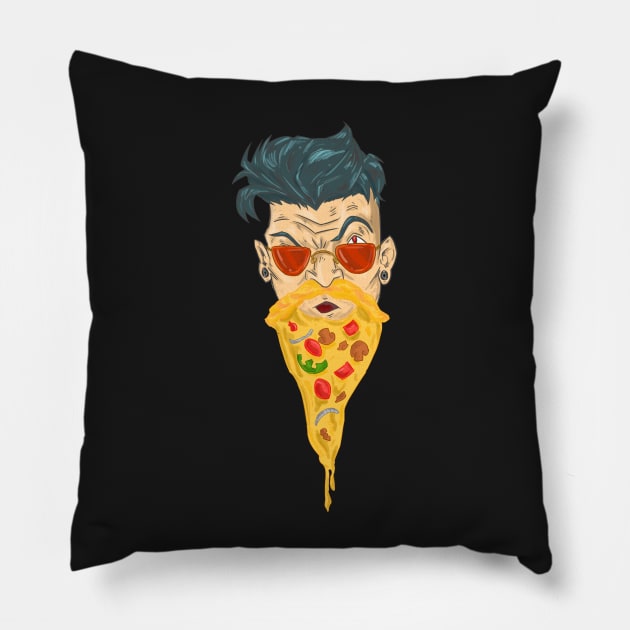 Pizza Beard Pillow by BRed_BT