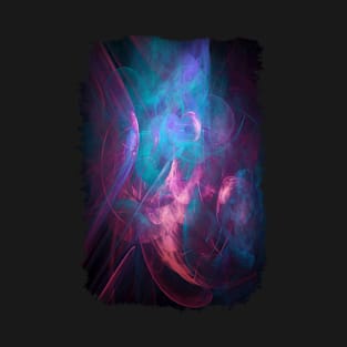 Alien Code Teal Magenta T-Shirt