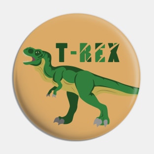 Green T-rex Pin