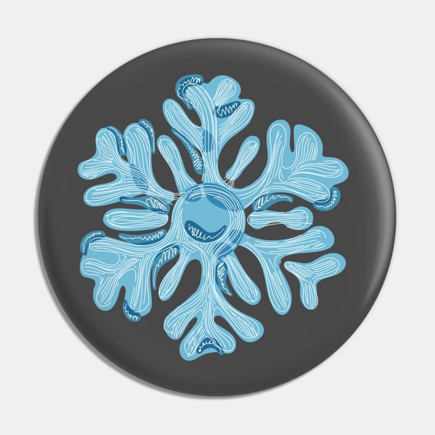 Christmas Snowflake Pin by GreenColor