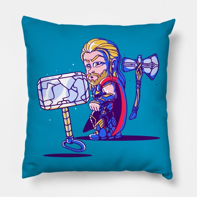 Distracted God Pillow by fitasartwork