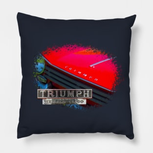 Triumph Herald 13/60 classic 1960s British car elements Pillow