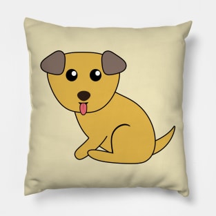 Cute Yellow Dog Pillow
