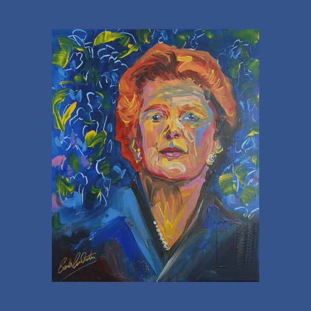 Margaret Thatcher colourful portrait by artsale