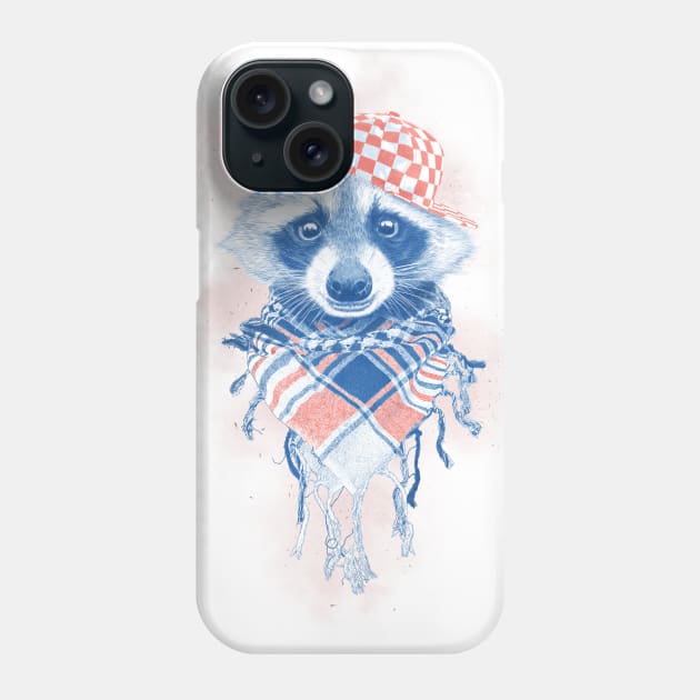 Rocco Raccoon - blue version Phone Case by ronnkools