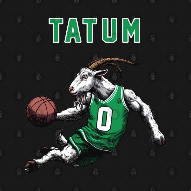 Jayson Tatum Goat Boston Celtics basketball by DarkWave